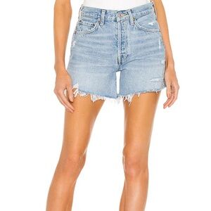 Agolde Parker Long denim shorts